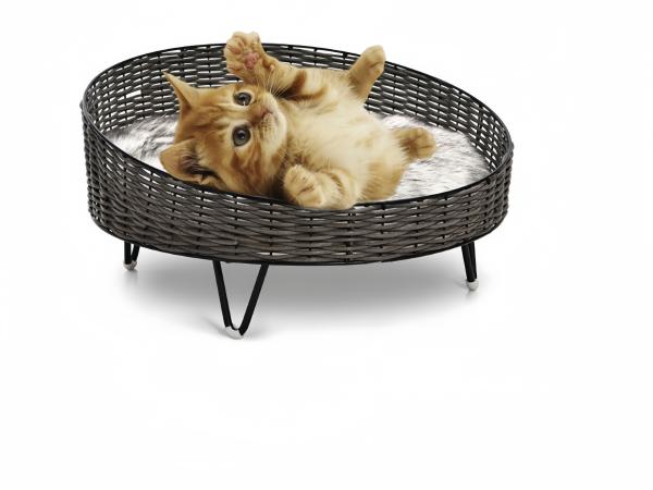 PE Rattan Handwoven Nest Small Animal Pet Bed Cattery Pet House For Dogs Cats