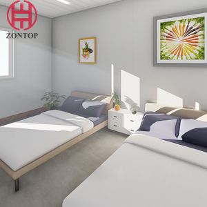 Zontop White Container House With Beautiful Outside And Good Waterproof