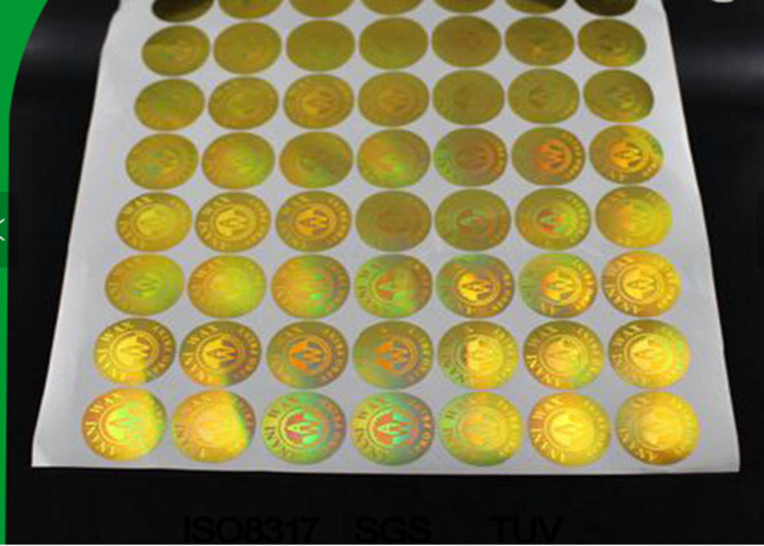 PET Security Hologram Sticker / Anti Counterfeit Label With Serial Number Codes