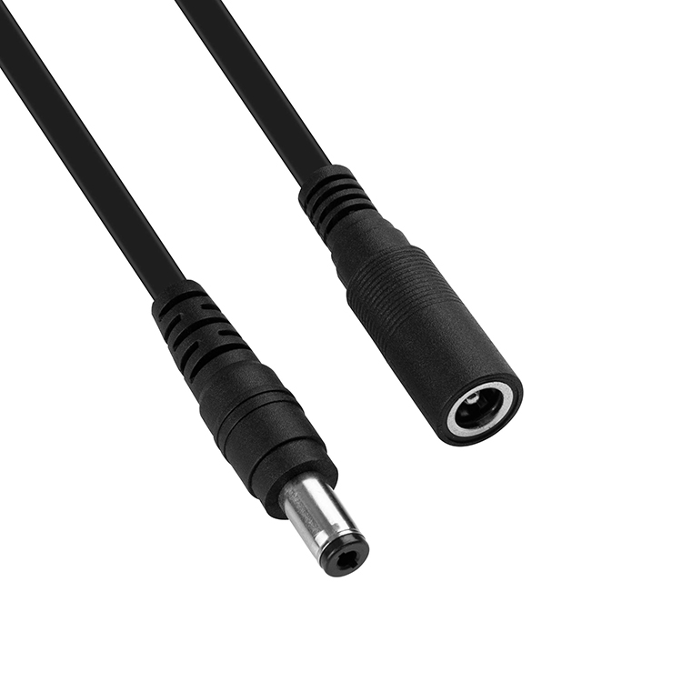 1m 3m 5m 12V Male to Male Female Flat DC 5.5x2.1mm 5.5x2.5mm 3.5x1.35mm Barrel Jack Power Extension Cable for CCTV Camera LED