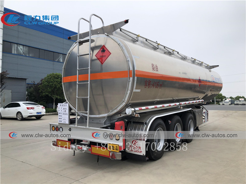 3 Axle 42CBM Aluminium Alloy CS SS Diesel Transport Truck