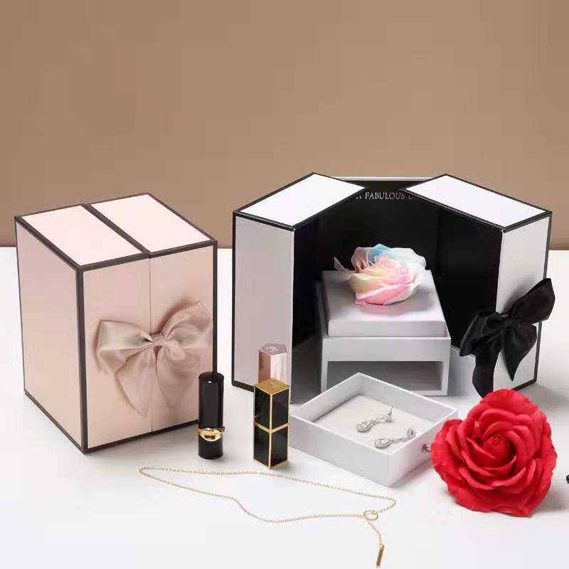 Customized Different Shape packaging flower necklace gift jewelry paper box for Your