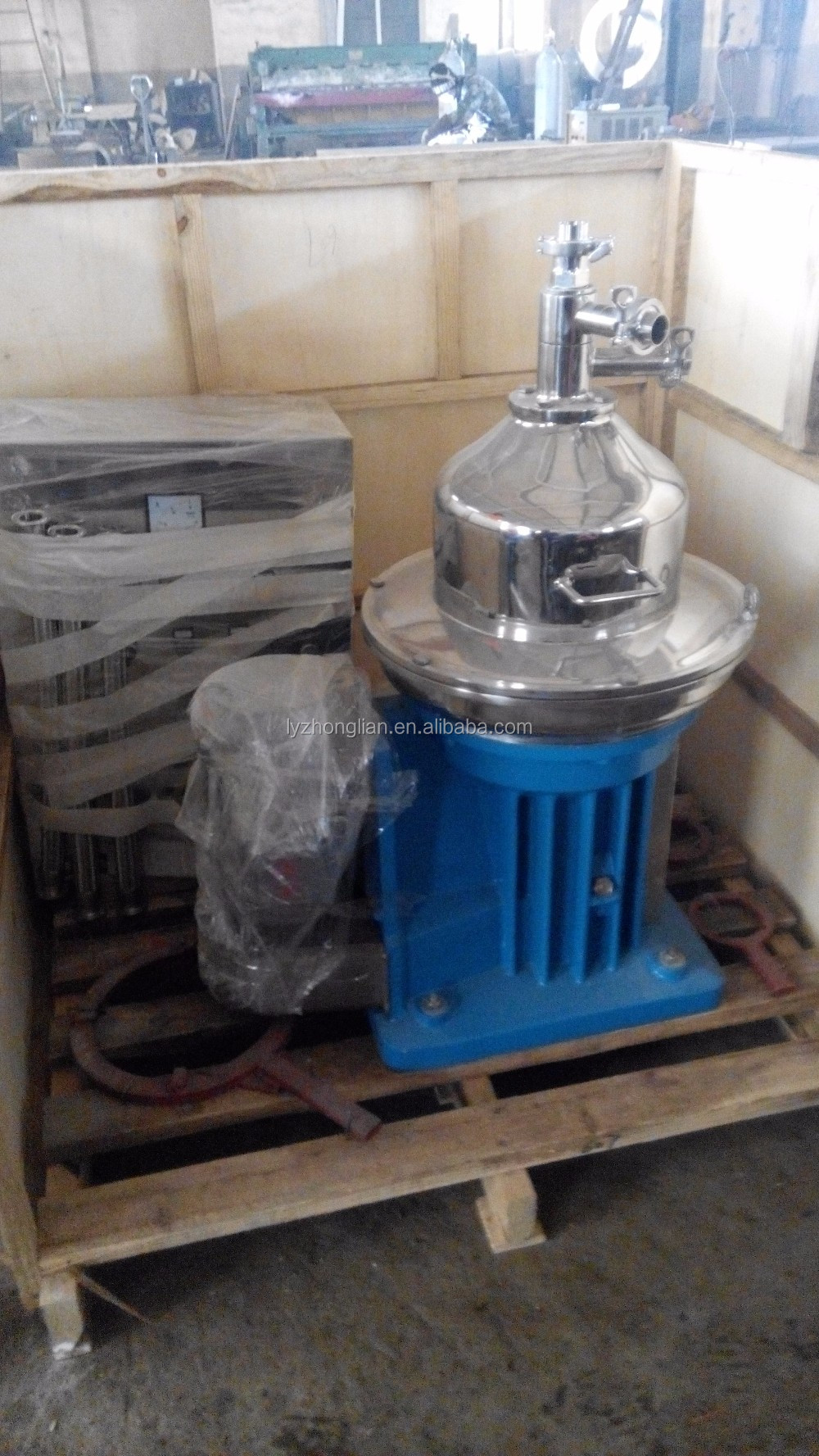 horizontal rubber waste oil disc centrifuge separator for oil milk disc stack centrifuge