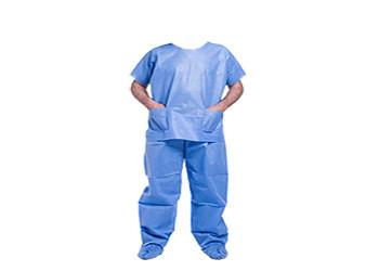 SMS Medical Scrub Suits , Light Green Pink Scrubs Healthcare Uniforms with Short