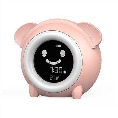 Green Frog Kids Alarm Clock 14.5*8.6*13CM wake up light ABS Material