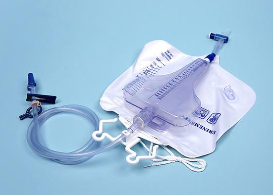 Medical Urine Drainage Bag System Collection T Valve With Anti Reflux Drip