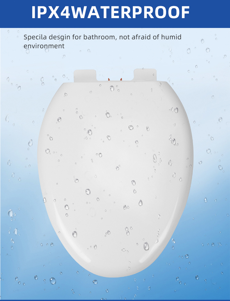 Smart Elongated Toilet Lid Covers Intelligent Constant Temperature Heating Technology