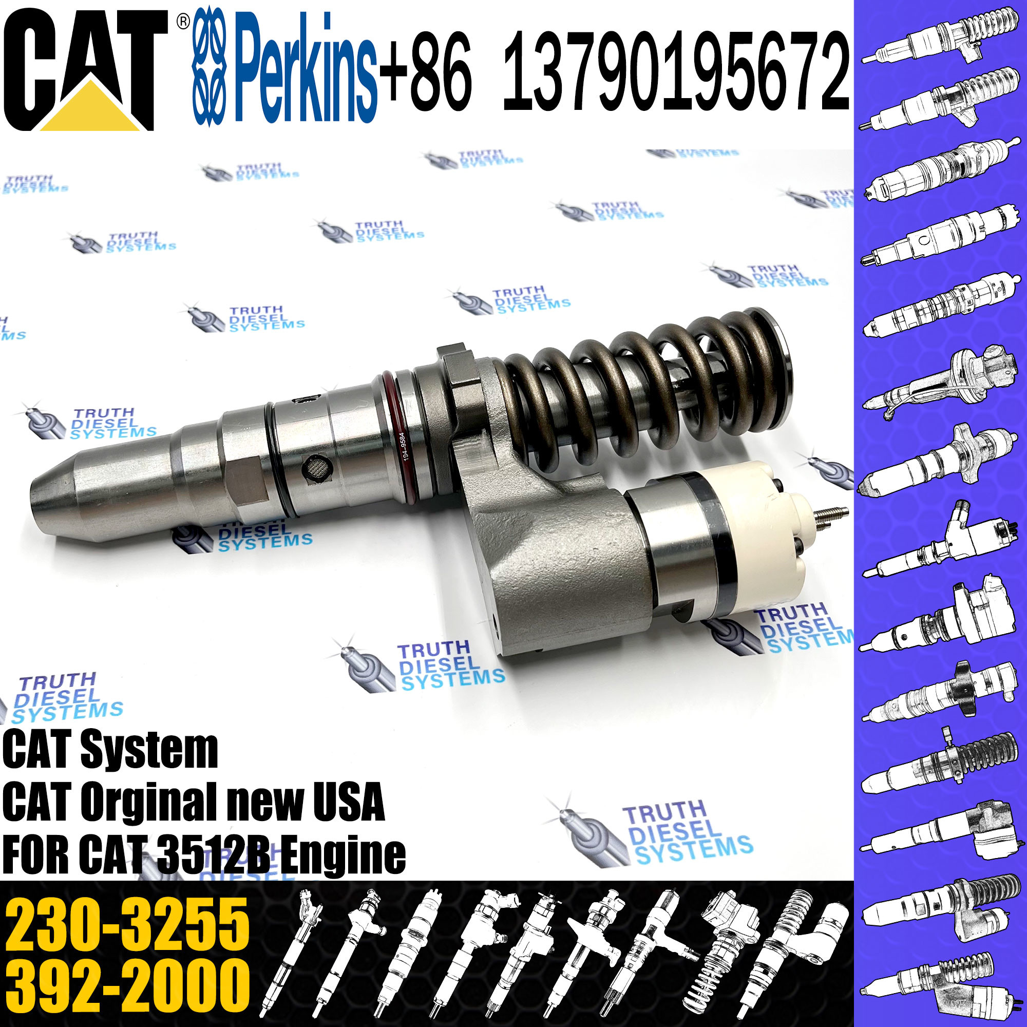 Diesel Common Rail Fuel Injector 230-3255 386-1771 386-1754 386-1767 20R-1276 For C-A-T