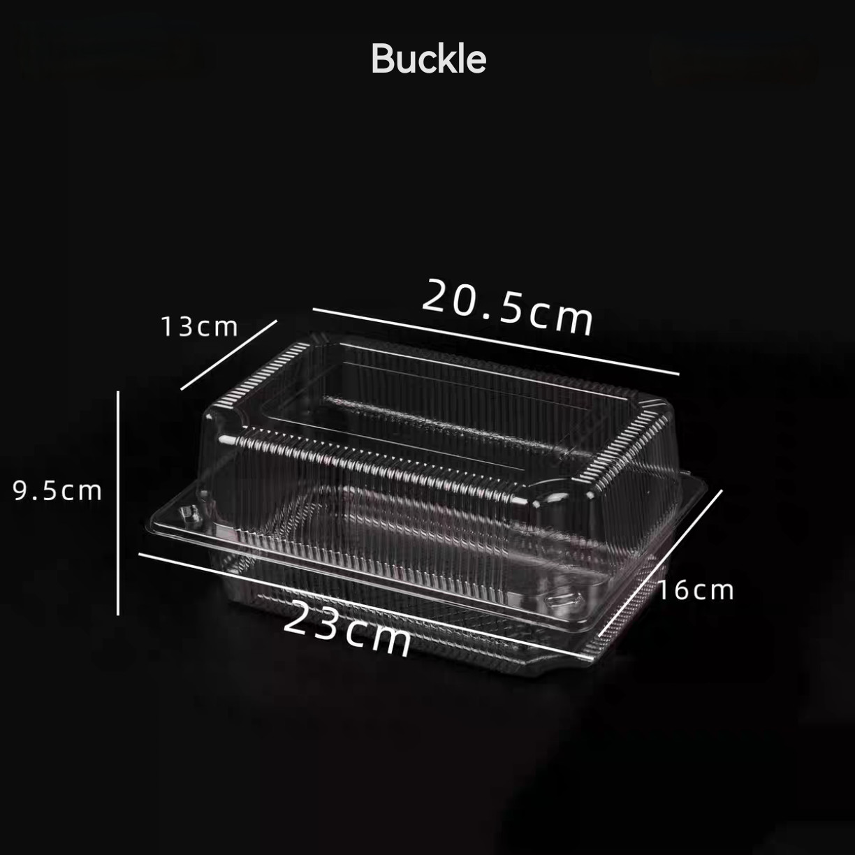Transparent Vegetable Box Disposable Fruit PET Box Clamshell Hinge Salad Pastry Takeaway Box No Hole With Lid