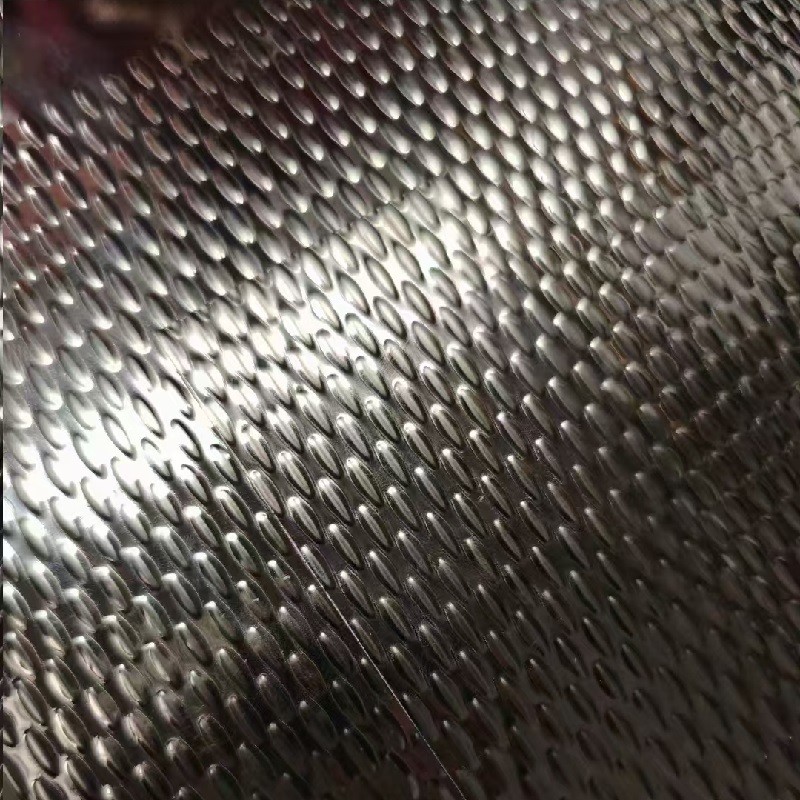 4ft*8ft Stainless Steel Embossed Sheet Plate Rice / Round / Rhomboid Pattern