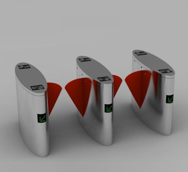  Anti Collision Automatic Flap Barrier , Crowd Control Flap Turnstile Gate Manufactures