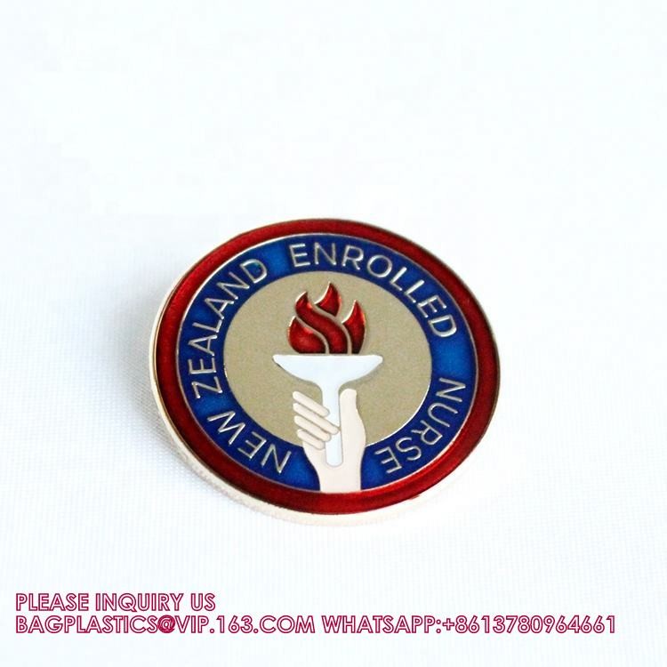 Wholesale Online Unique Bulk Company Corporate School Logo Security Soft Hard Quality Pin Metal Custom Badge