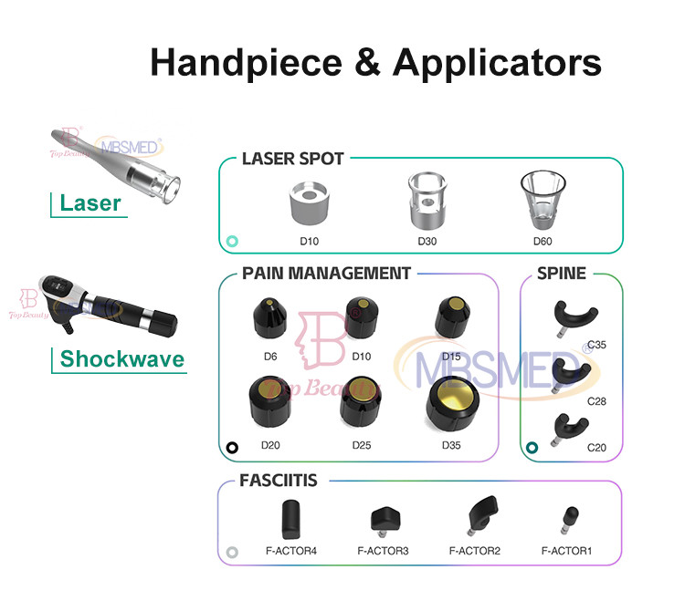 Deep Tissue Body Vibrator Spinal Pain Relief Eswt Air Pressure Pneumatic Shockwave Ultrasound Therapy Machine