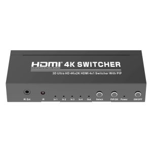 10.2Gbps 340Mhz 4 Port HDMI Switch 4k With PIP 3D