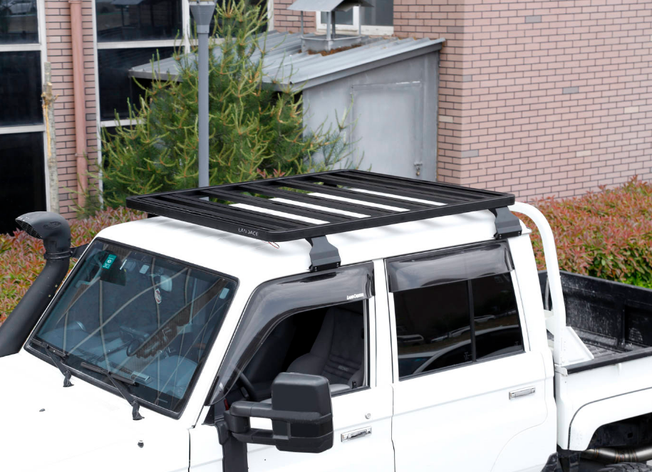 Universal Black Roof Rack for Toyota LC79 Made of Aluminum Alloy and Power Coating