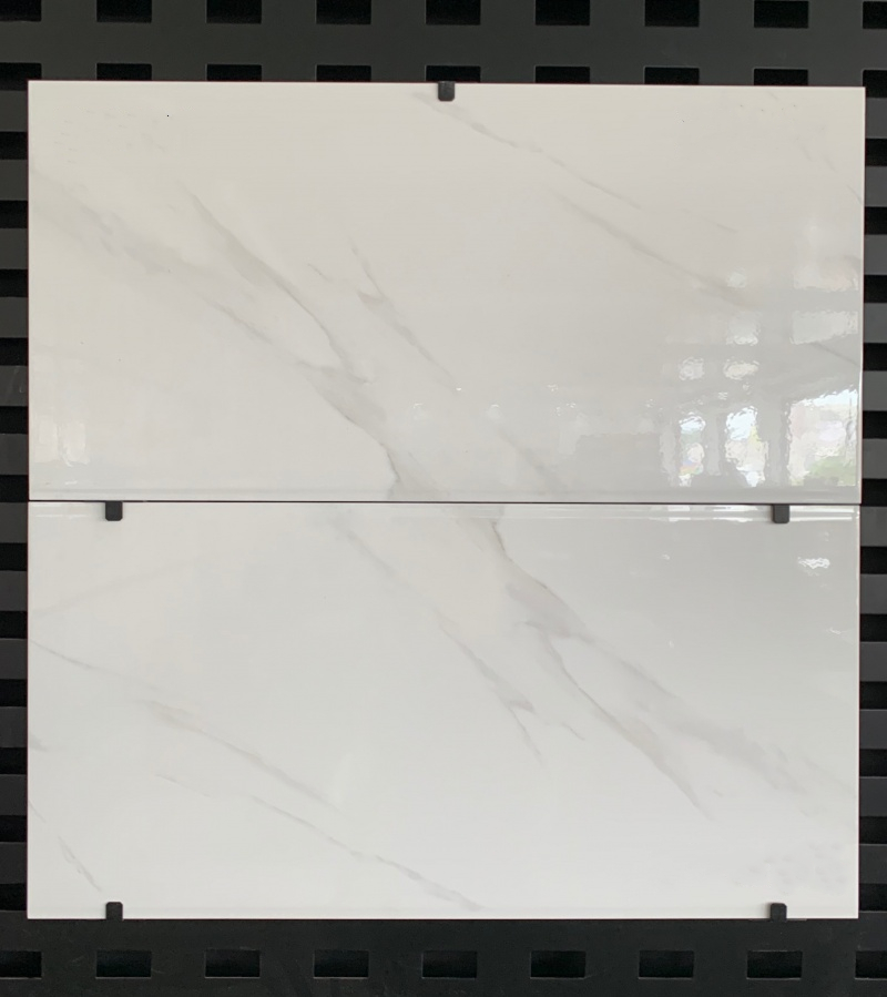 Foshan 300x600 mm White Glazed Ceramic Bathroom Wall Tiles Inkjet Printing Glossy