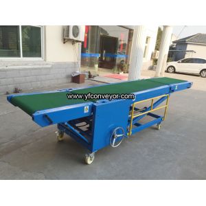 Foldable mobile loading unloading belt conveyors for warehouse with limit space