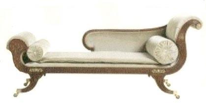 Quality Custom Gilding Hand Carved Indoor Chaise Lounge Chair Leather / Fabric for sale