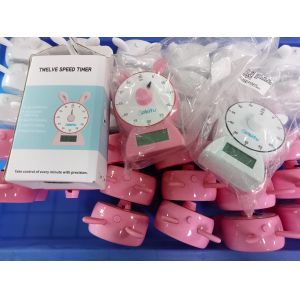 ABS 12speed rabbit digital count down timer for kids
