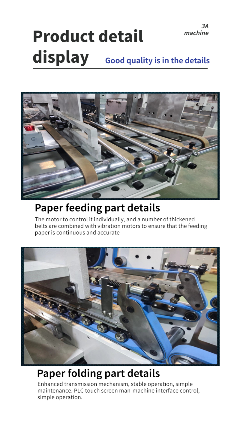 Easy to Operate CQT580-UV High Speed Folder Gluing Machine for Cardboard Box Printing