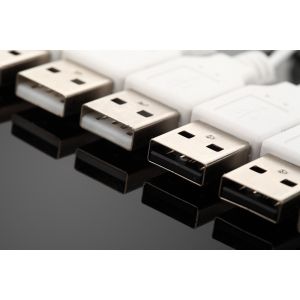 COMER 6 usb port electronics security system for mobile phone security alarm