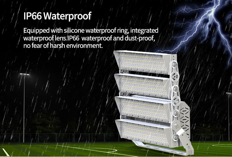 480W LED Stadium Lights 2800K - 6500K LED Sports Lighting For Square Illumination