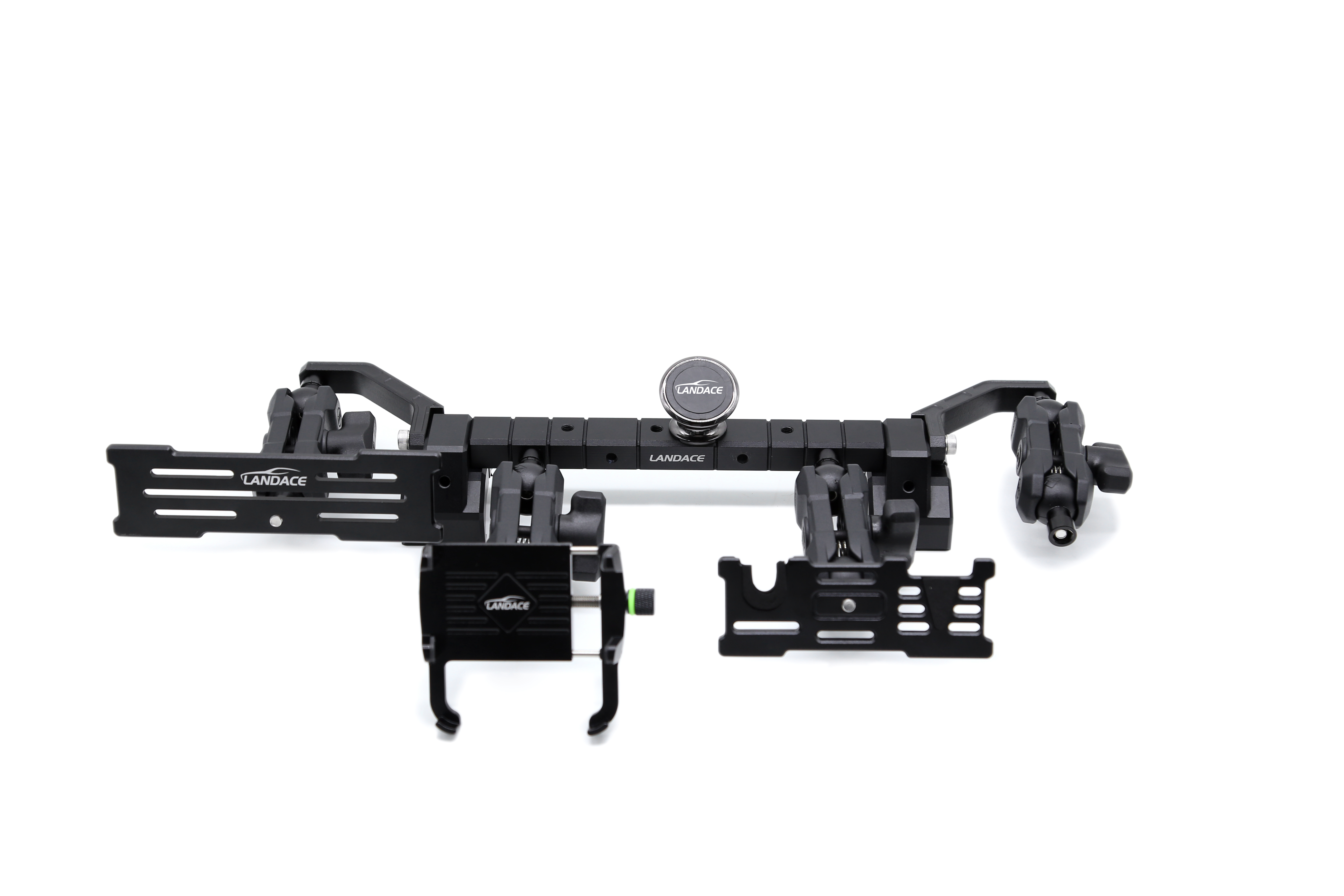 Anodic Oxidated Surface Multifunction Car Phone Holder for Black Center Console Bracket