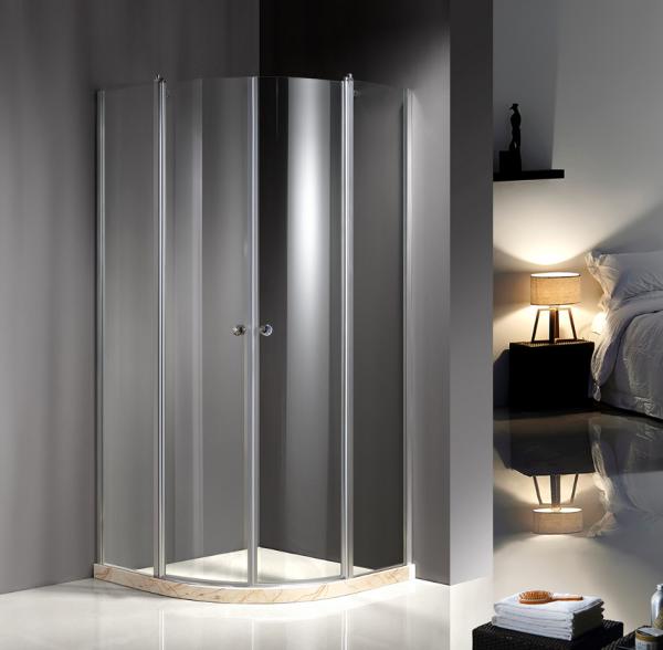 Chrome Profile 900X900 Quadrant Shower Enclosures , Clear Glass Shower