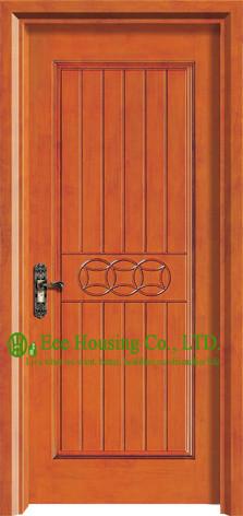 Custom Water Proof Timber Veneer Single Bedroom Door ,Modern Wooden Main Door
