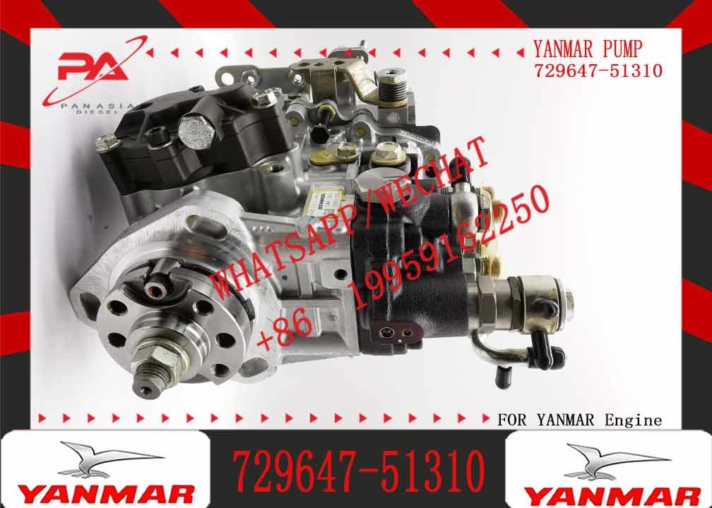 High Quality Excavator part 4D88E X4 PC55 Diesel Engine Fuel Pump 729647-51310
