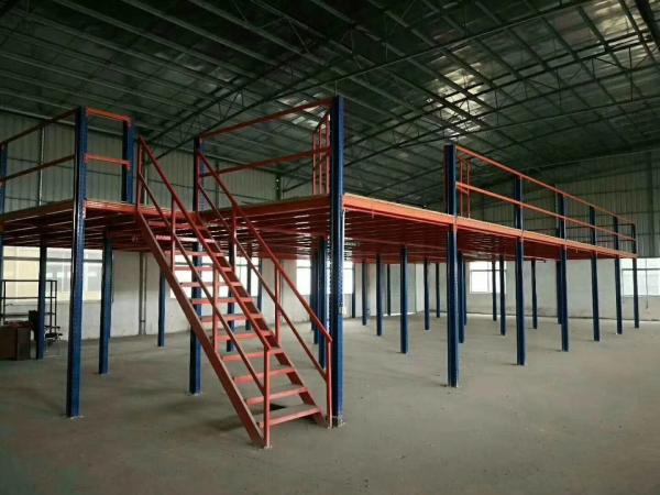 OEM Heavy Duty Mezzanine Floor For Garment Fabric Storage Loading Capacity 1000