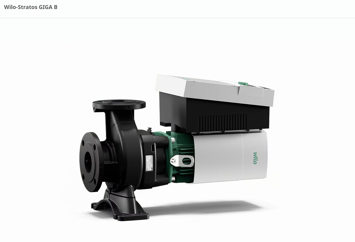 GIGA B Heating Cooling Wilo Recirculating Pump Wilo Stratos Single Stage