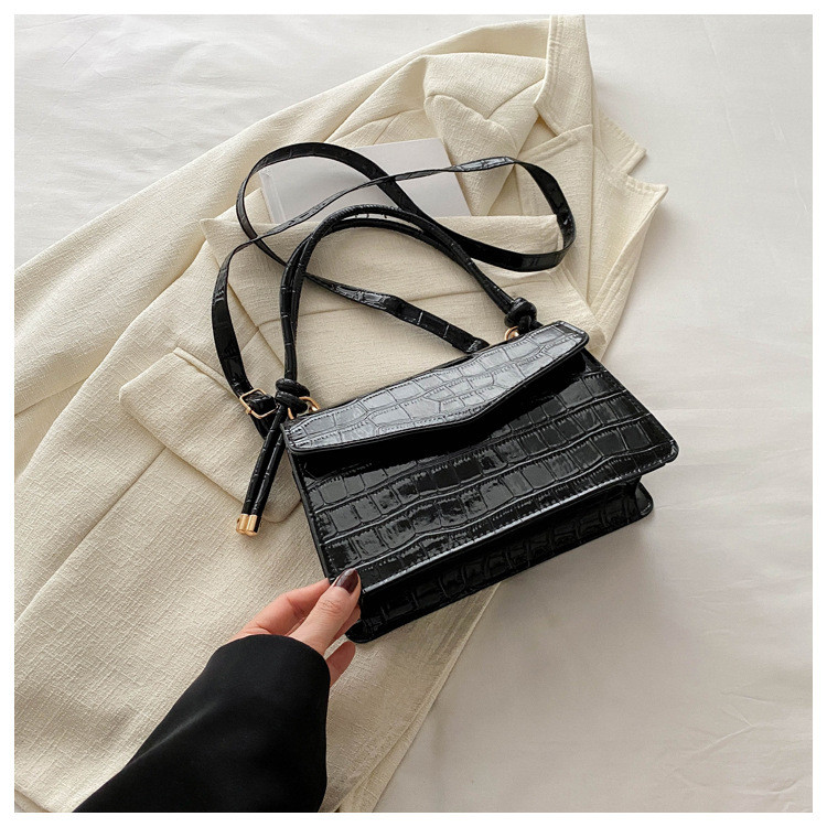 PATENT LEATHER PURE COLOR QUALITY ALL-IN-ONE BAG WOMEN'S HAND BILL SHOULDER CROSSBODY BAG UNDERARM WOMEN'S BAG