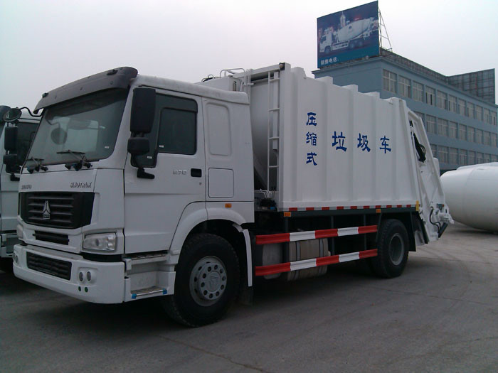 SINOTRUK Compressed Refuse Collection Trucks 15-16 CBM 290HP ZZ1167M4611