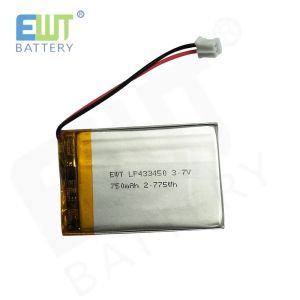 China Certifications IEC62133 Lithium Polymer Battery LP433450 Safety Features Overcharge Protection Pack Assembly Model 1S1P on sale