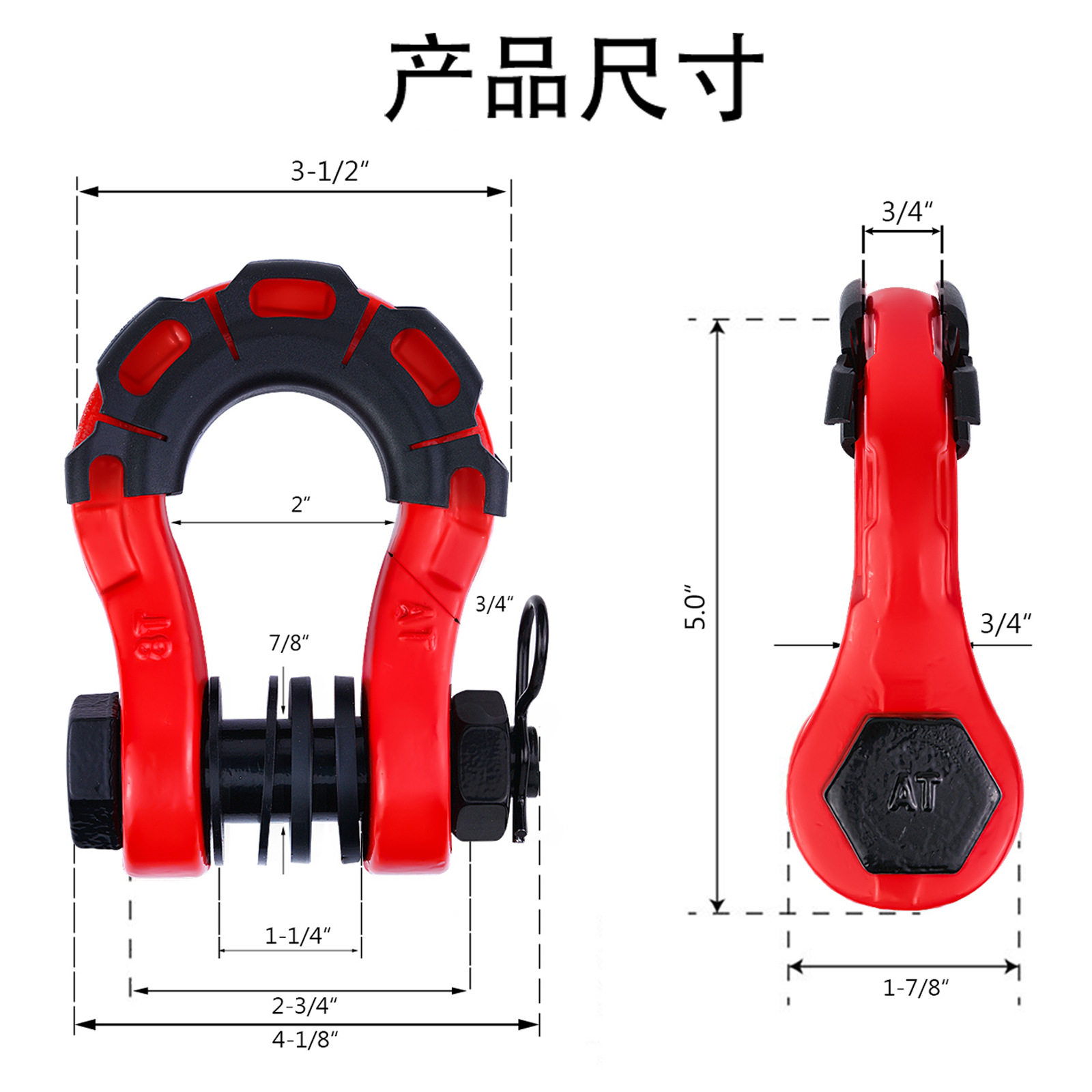 High Strength D Ring Bow Shackle for Secure Fastening in Heavy Duty Environments