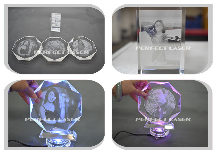 3D Effective Glass Gift Ball Crystal inner surface Laser Engraving Machine with high speed 5000 PIONTS / Second