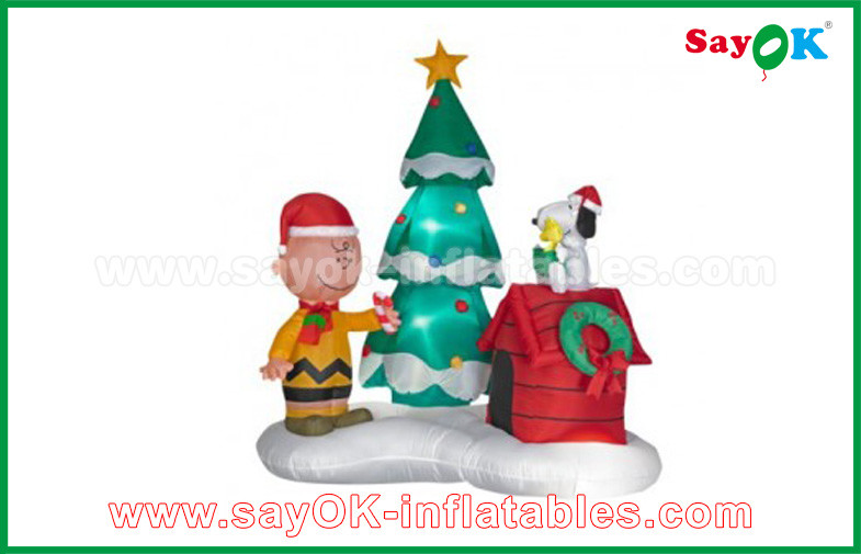 Customzied Various Inflatable Santa Claus Cartoon Characters For Christmas