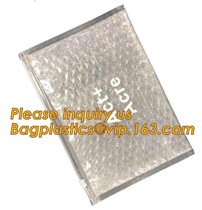 Holographic Zipper Slider Zip Lock Bubble Bag,Cosmetic Zipper Bag/Rose Gold Slider Bubble Bag with Logo,Slider Bubble Zi