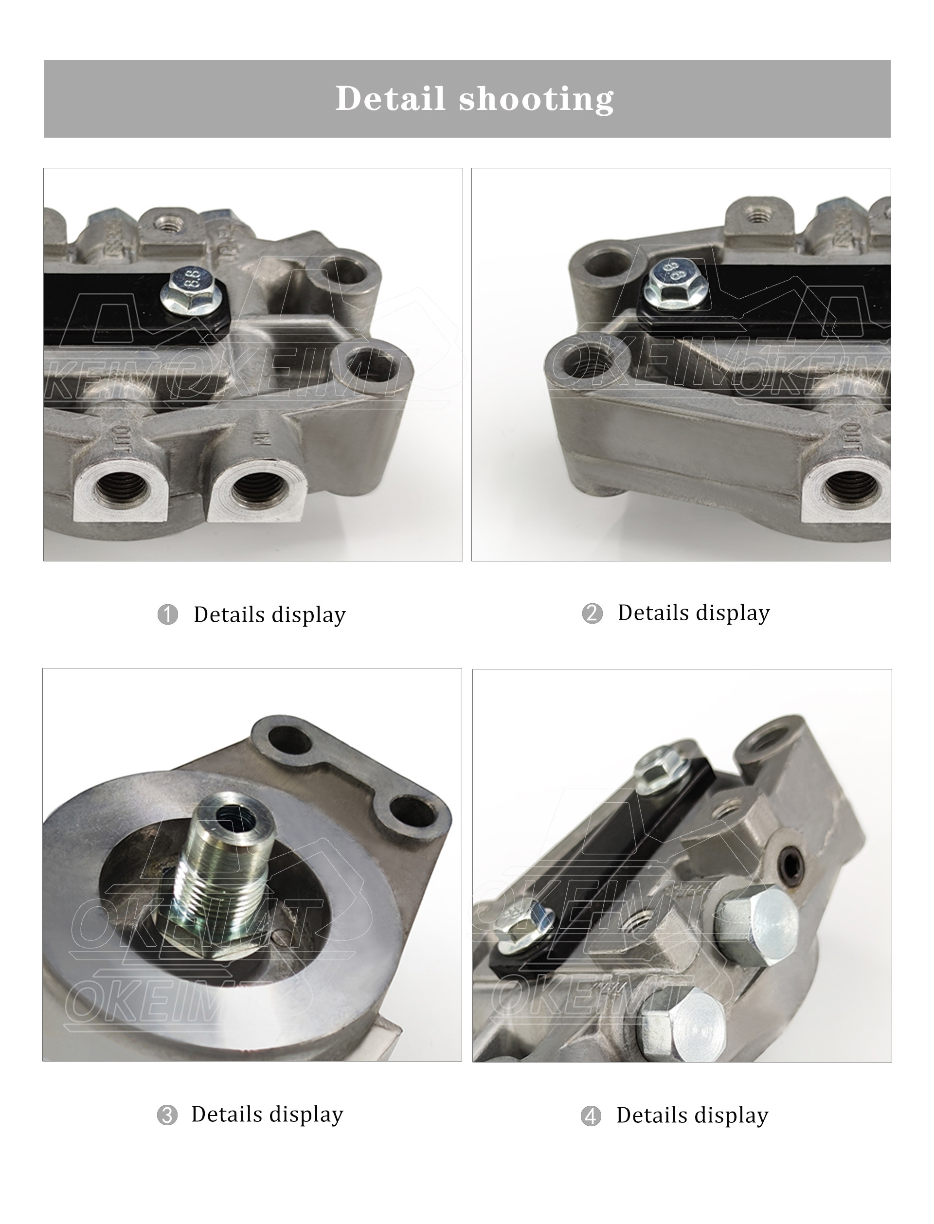 Construction Machinery Hot Sale Excavator Parts Fuel Filter Head - Professional Supplier Fuel Filter Head C7