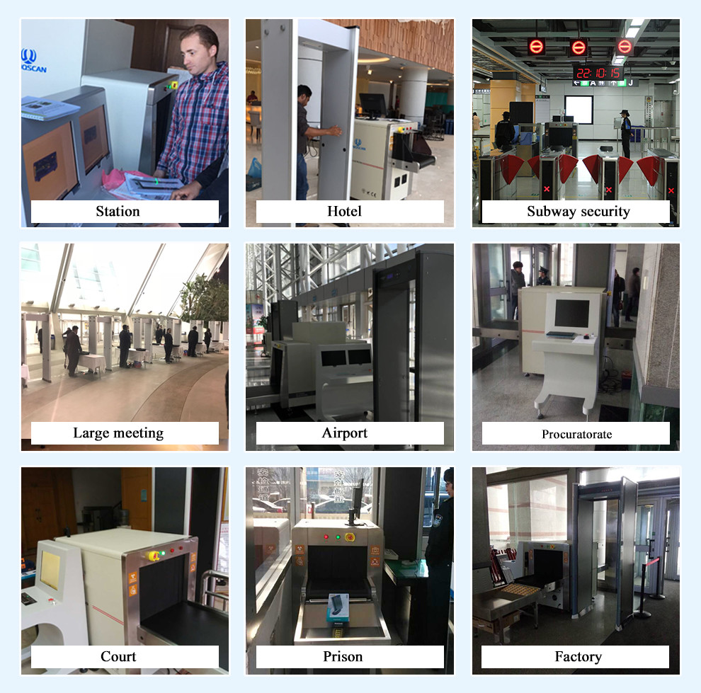 Full Body Scanner Airport Security Walk Through Door Frame Metal Detector Gate Custom 6/12/18 Zones Easy Assembly