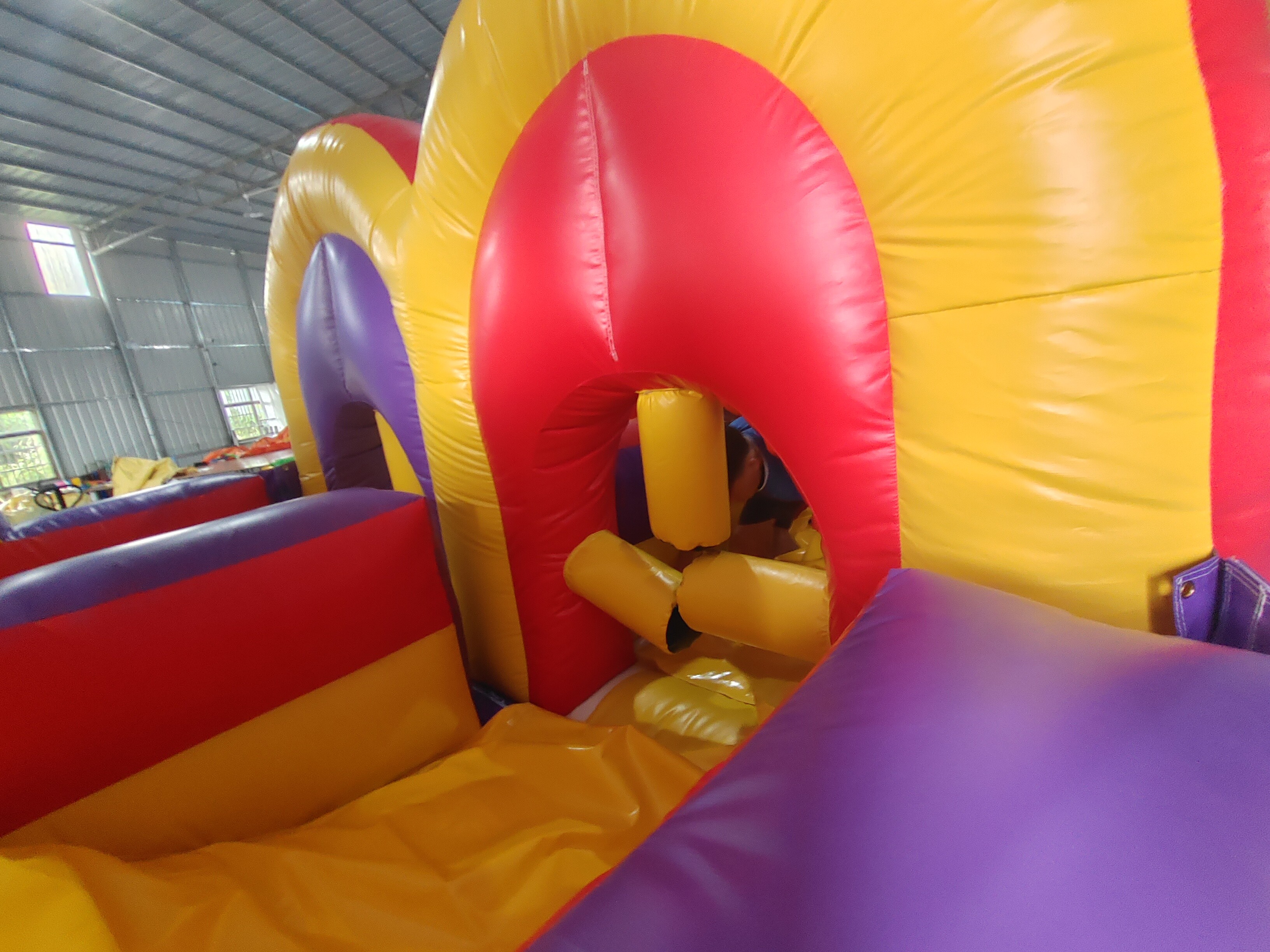 Pvc Tarpaulin Inflatable Obstacle Courses Outdoor Backyard Fun Run Sport For Toddler