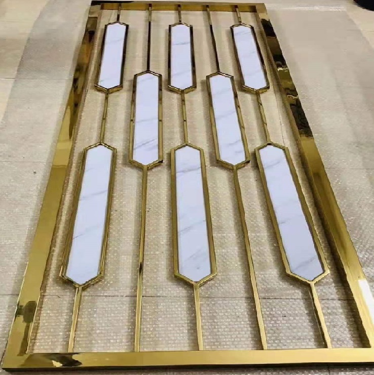 Art decorative laser cut metal screen partition wall for restaurant separating room