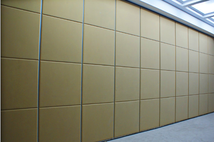 Sound Proof Aluminum Movable Banquet Restaurant Partition Wall With Double Wheels