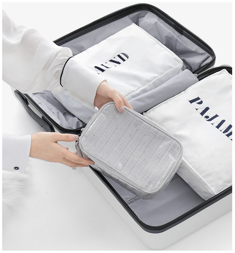Polyester Waterproof Magic PVC Cosmetic Bag For Ladies