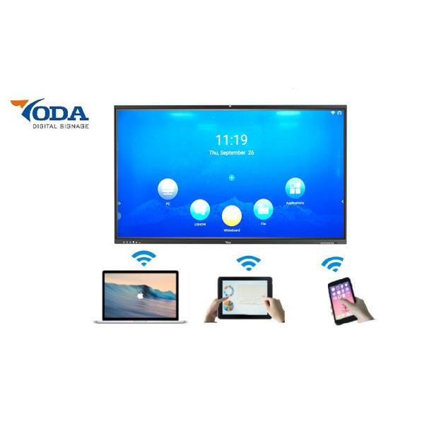 Quality FCC 75" 2160x3840 Indoor LCD Interactive Monitor 500nits for sale