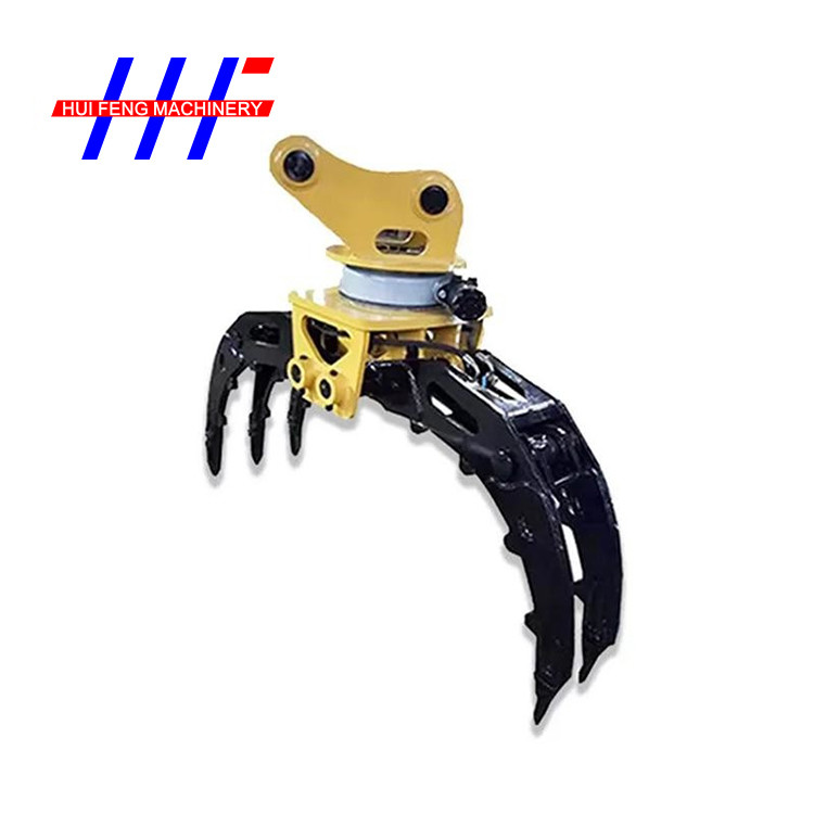 Wood Grab Excavator Rotating Grapple 35T Hydraulic Grapple For Excavator