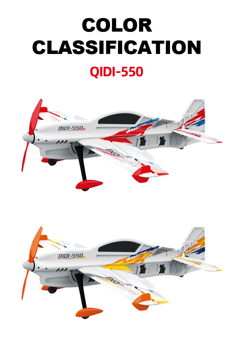 Electric Power Source A550 Four Channels Mini Size Aerobatic Flying 3d 6g Rc Airplane Toys Rtf 10mins Playing Time