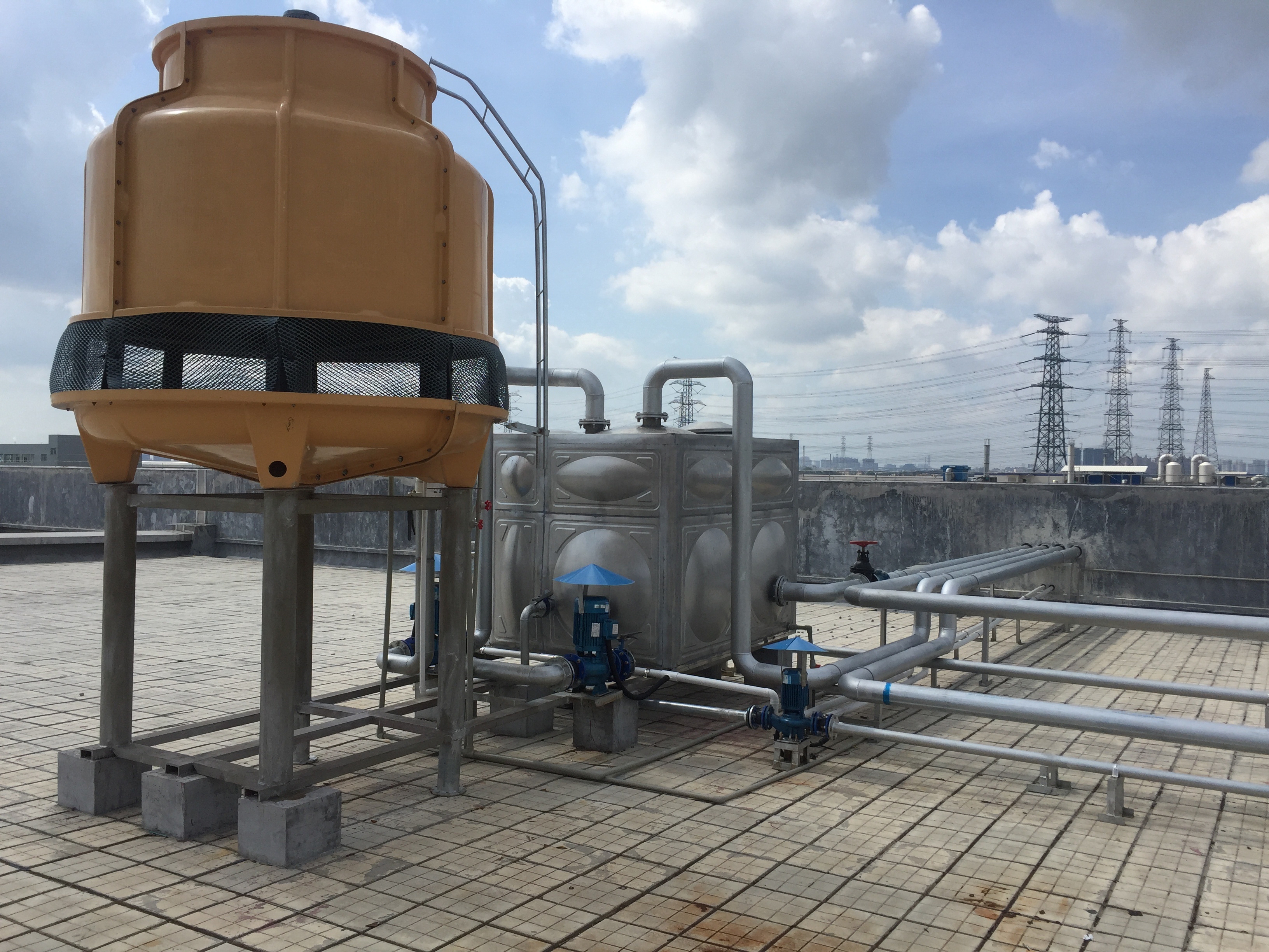 Galvanized Steel Pipe Air Source Heat Pump Assembly Line 40-300kw 380V