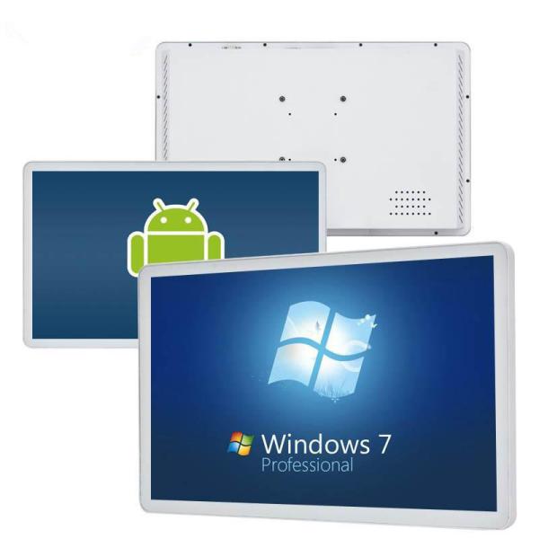 32 Inch White Edge Wall Mounted Digital Signage Touch Screen Android 1920 X 1080